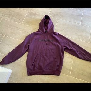 Alphalete men’s wine / purple colored hoodie hooded sweatshirt nwot xl